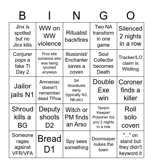 ToS2 Bingo Card