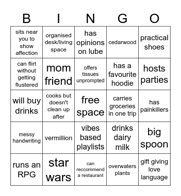 Top Bingo Card