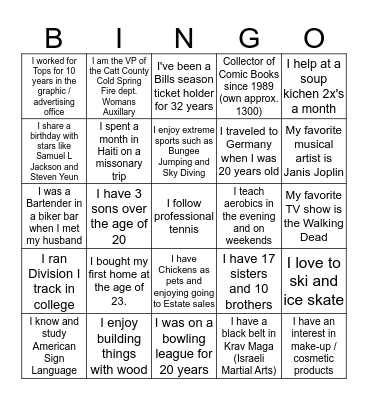 Financial Crimes Bingo  Bingo Card