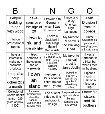 Financial Crimes Bingo Card