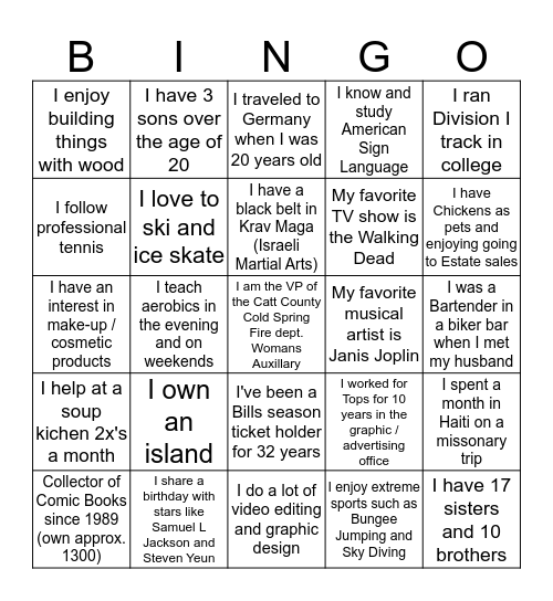 Financial Crimes Bingo Card