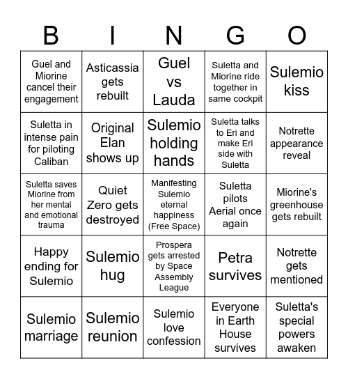 Gaywitch bingo episode 22-24 Bingo Card