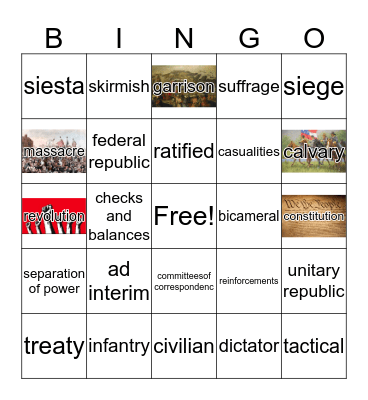 Era 5 Part 2 BINGO Card