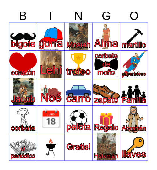 FELIZ DIA DE LOS PADRES!!!!! Bingo Card