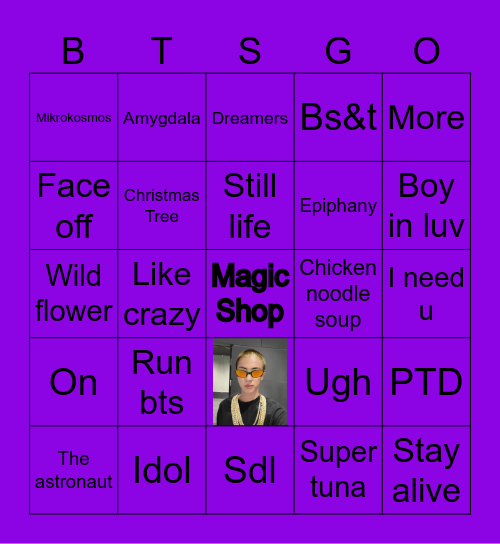@iamspidermanpsh Bingo Card