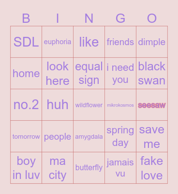 marssaturnmoon Bingo Card