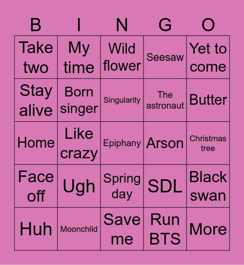 Pompom_pie Bingo Card