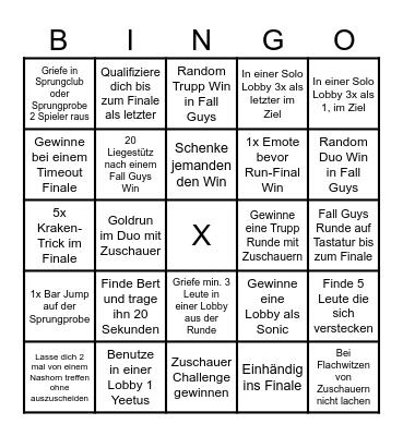 BINGO CHALLENGE Bingo Card