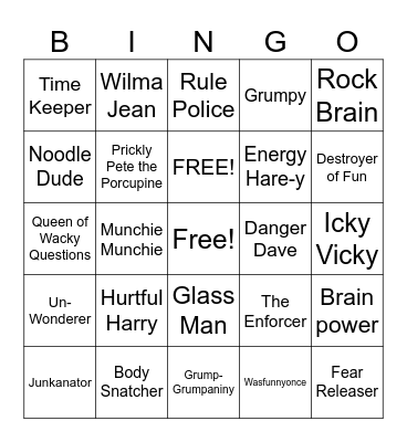 Superflex Bingo Card