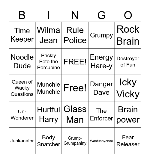 Superflex Bingo Card