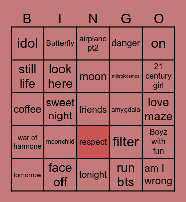 kookliet_143 Bingo Card