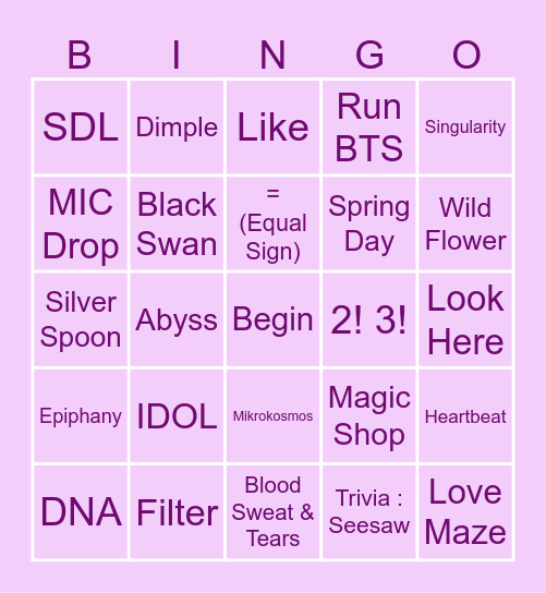 @shirisha_pabba Bingo Card