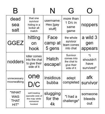 6-18-2023 Bingo Card