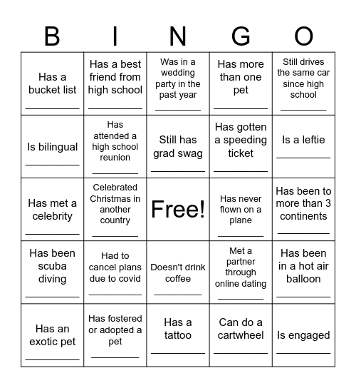 Bingo Card