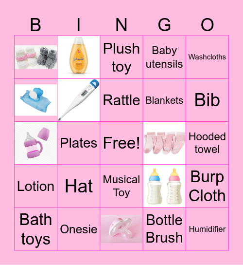 Deana's Baby Shower!! Bingo Card