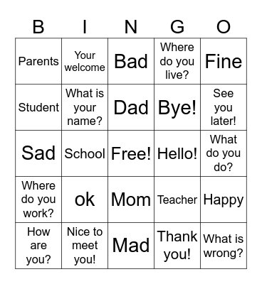 ASL-Introductions Bingo Card
