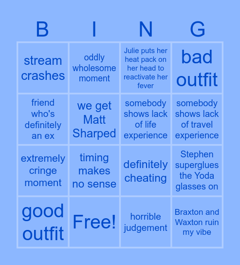 B90 S6E3 Bingo Card