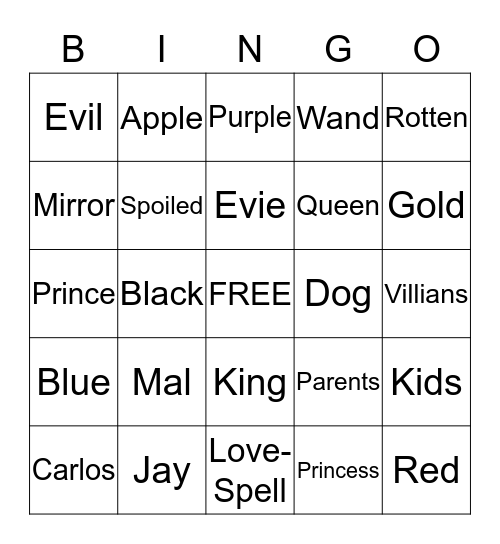 ROYAL BINGO Card