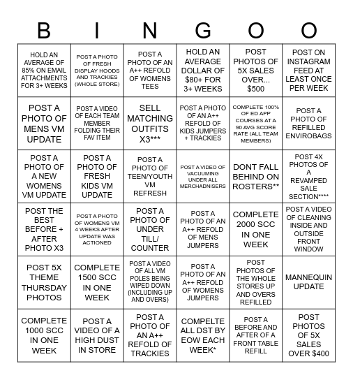 GHANDA Bingo Card