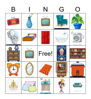Furniture1 Bingo Card