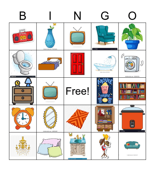 Furniture1 Bingo Card
