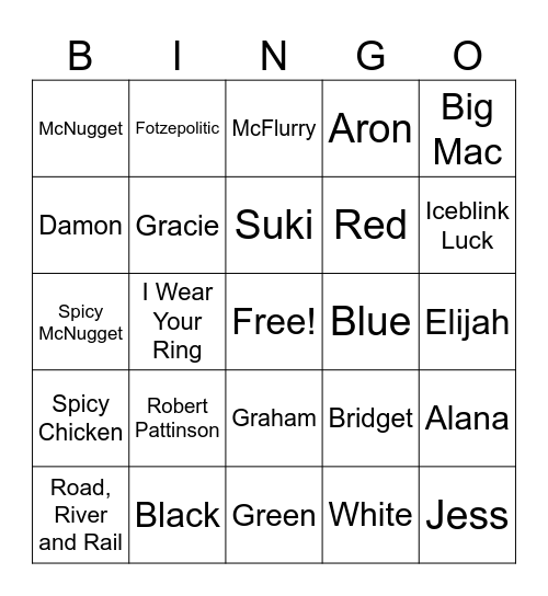 fUnk Bingo Card