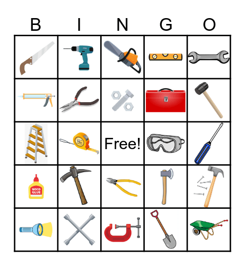 Tool Bingo Card