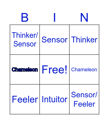 I- Speak BINGO Card