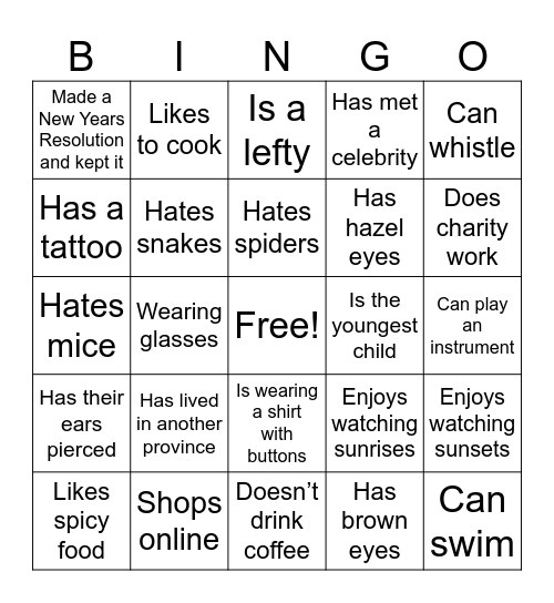 D-Day Bingo Card