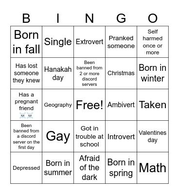 ☠️ Bingo Card