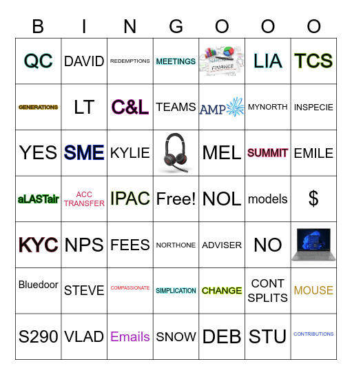 EOFY Bingo Card