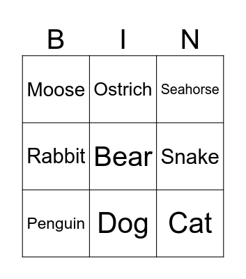 Bingo Card