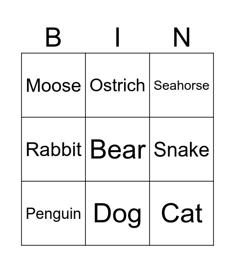 Bingo Card