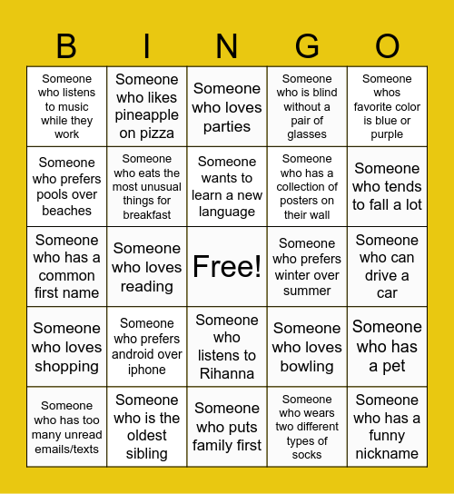 Bridges Bingo Card