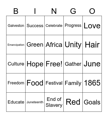FREEDOM DAY Bingo Card
