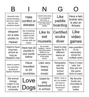 Echelon - Game 3 Bingo Card