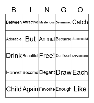 How many do you know? Bingo Card