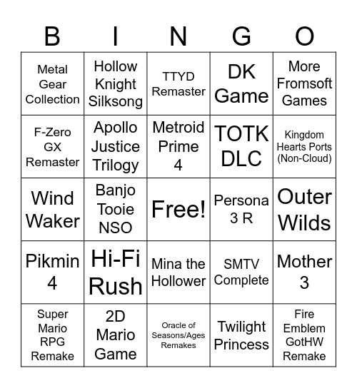 June 2023 Direct Bingo Card