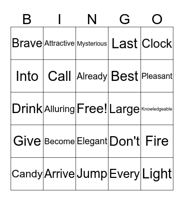 How many do you know? Bingo Card