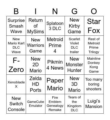 June 2023 Direct Bingo Card
