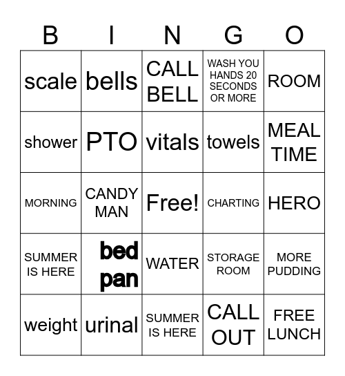 CNA WEEK 2023 Bingo Card