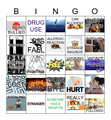 CALL 9-1-1 Bingo Card