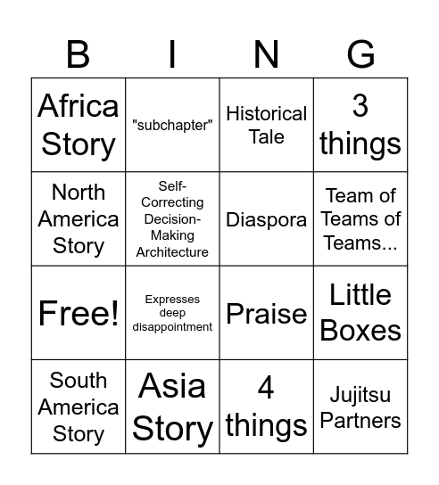 Bingo w/ Bill Bingo Card