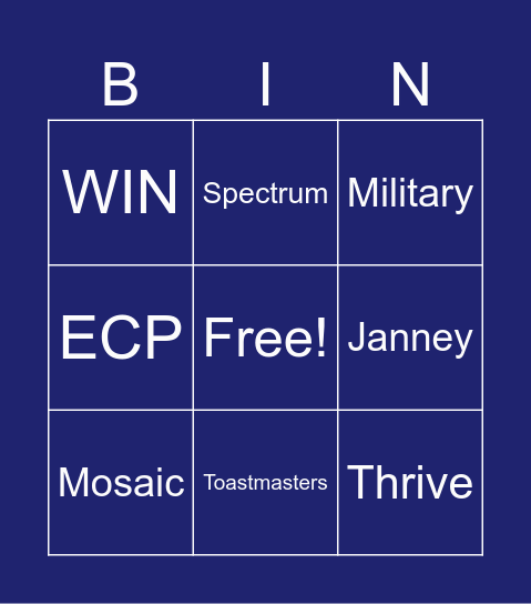 Icebreaker Bingo Card