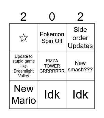 Switch Direct Bingo Card