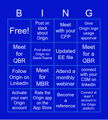 O Bingo Card