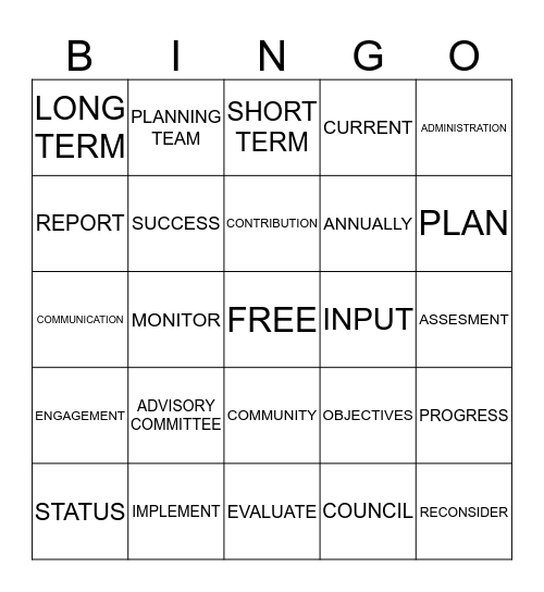 _____________________________ Bingo Card