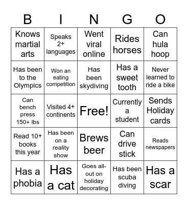 HR BINGO! Bingo Card