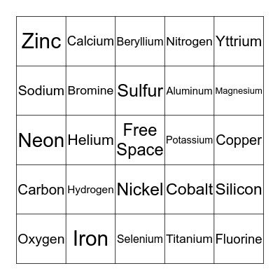 Bingo Card