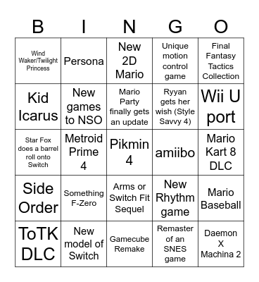 Direct Bingo Card